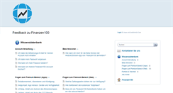 Desktop Screenshot of feedback.finanzen100.de