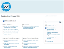 Tablet Screenshot of feedback.finanzen100.de